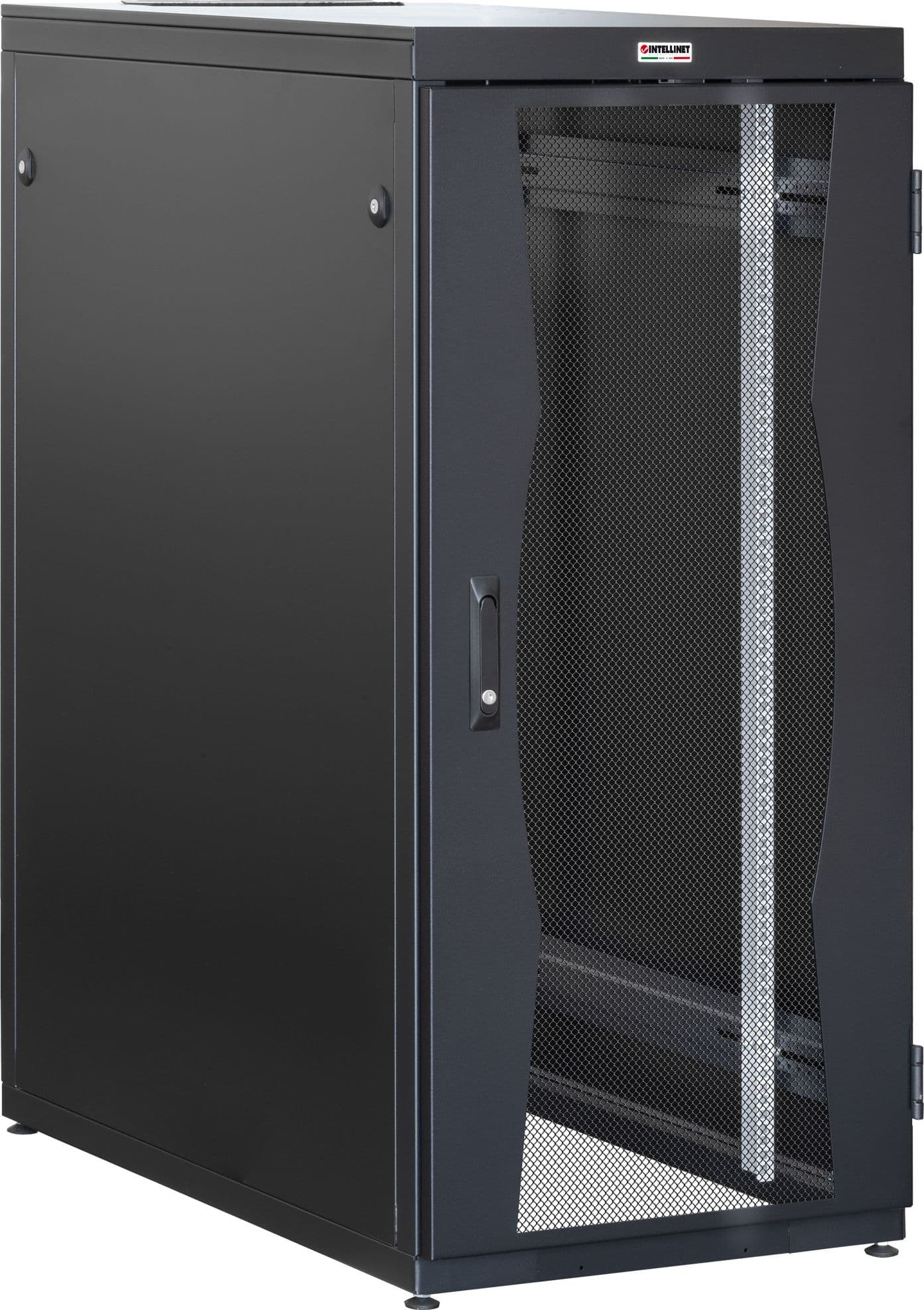 Armadio NetRack 19'' 600x1000 27 Unit&agrave Nero Porte Grigliate da Assemblare in Armadi Scontolo.net - Potenza, commercioVirtuoso.it