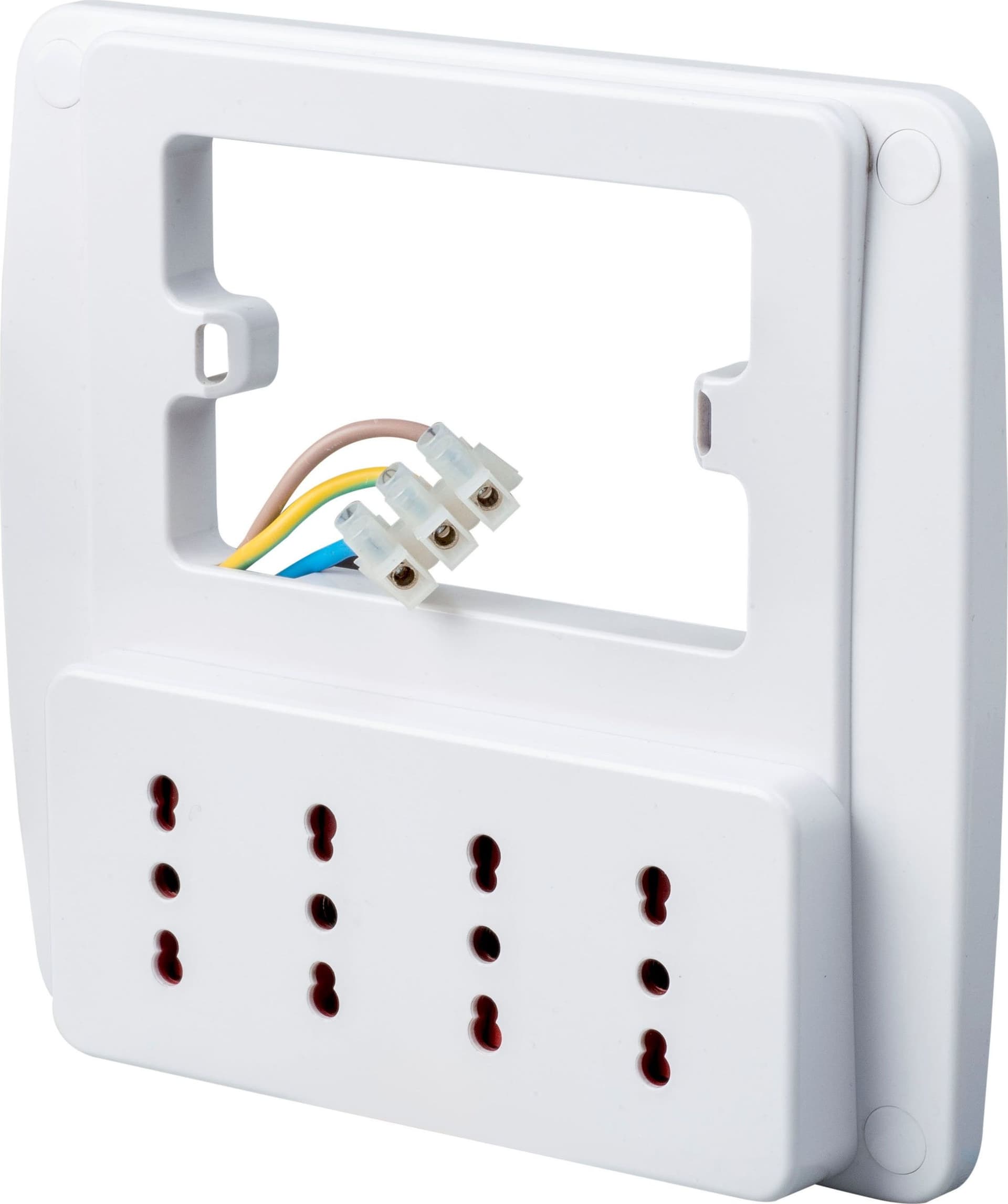 Multipresa da Parete 4 Posti Presa Italiana Bianco in Multiprese Scontolo.net - Potenza, commercioVirtuoso.it