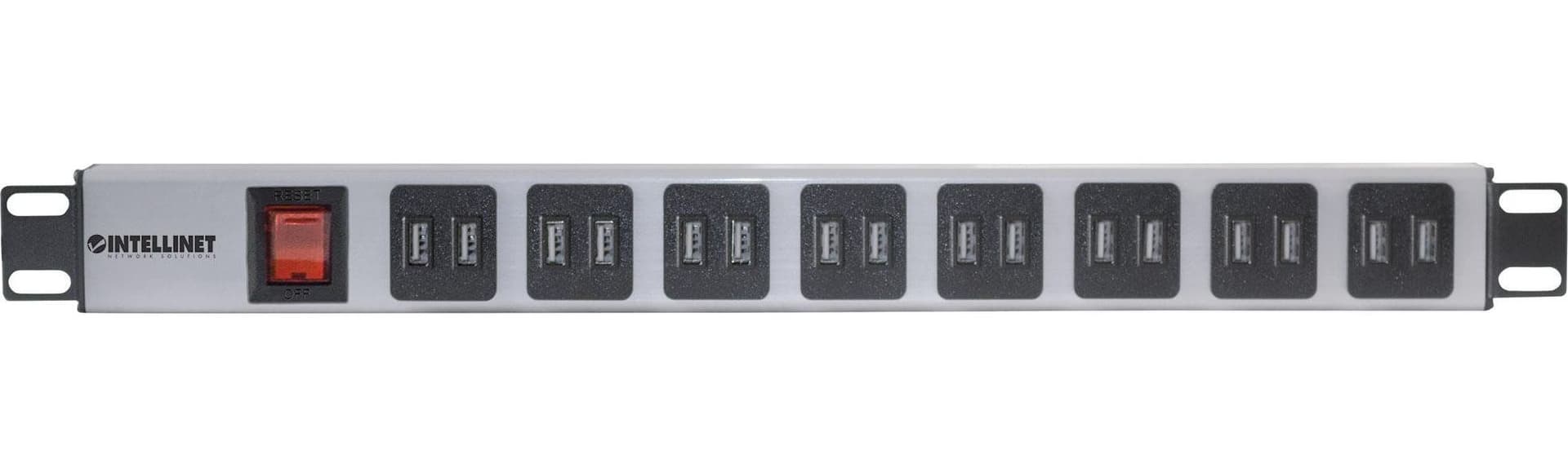 Multipresa per Rack 16 uscite USB tipo A Spina Schuko Angolata 1U in Multiprese Scontolo.net - Potenza, commercioVirtuoso.it