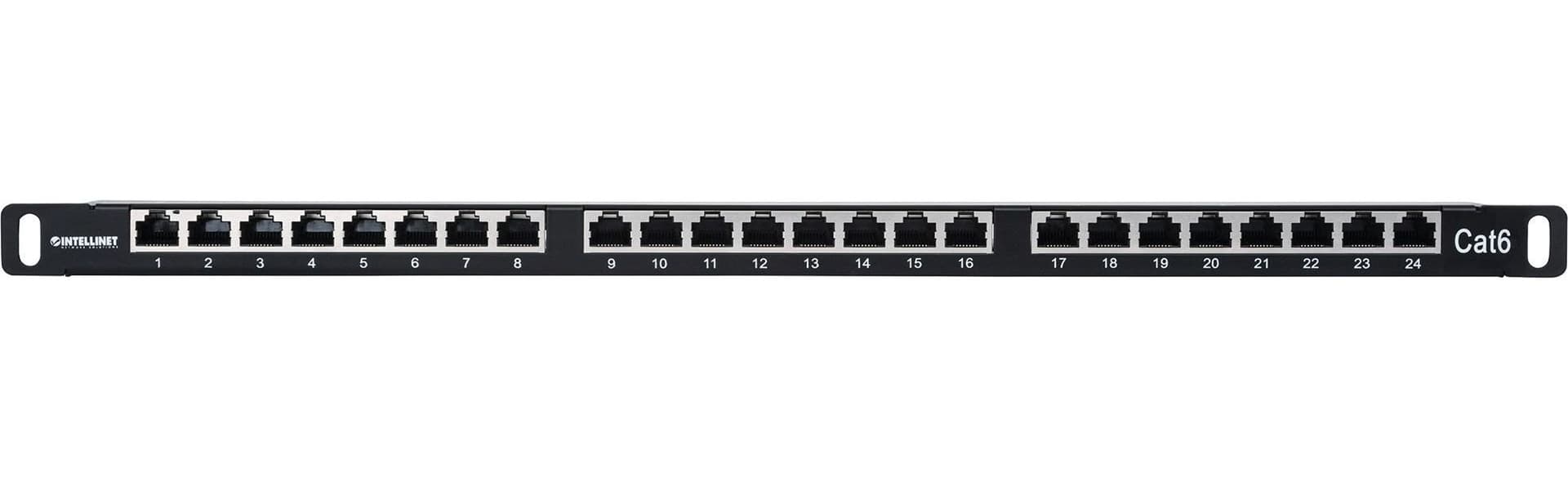 Pannello Patch 24 posti 19'' 0.5U Cat6 FTP Nero in Pannelli patch Ethernet Scontolo.net - Potenza, commercioVirtuoso.it