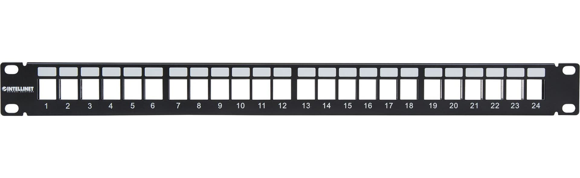 Pannello Patch Modulare Senza Frutti 24 Posti Nero in Pannelli patch Ethernet Scontolo.net - Potenza, commercioVirtuoso.it
