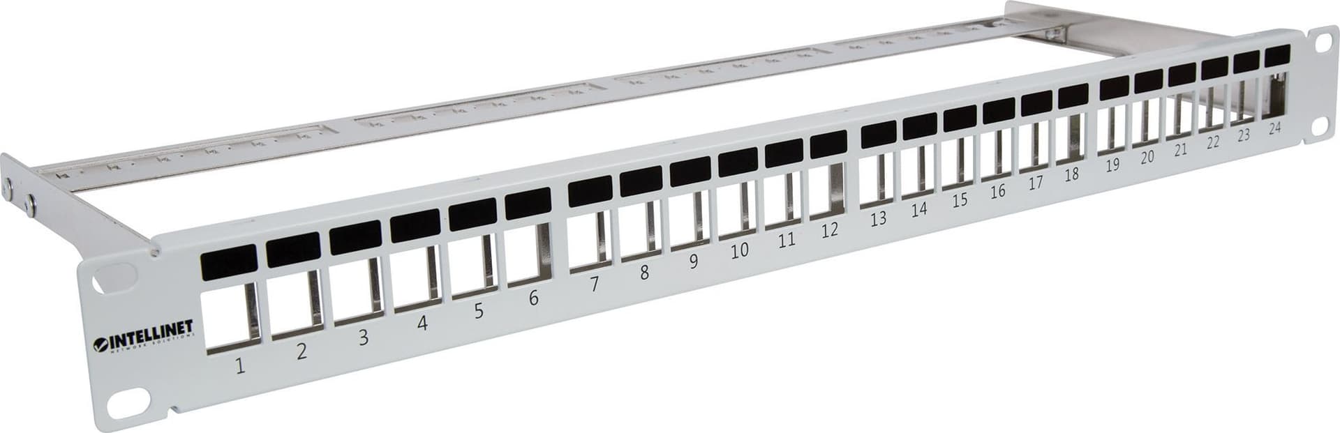 Pannello Patch Modulare Senza Frutti 24 Posti Grigio in Pannelli patch Ethernet Scontolo.net - Potenza, commercioVirtuoso.it