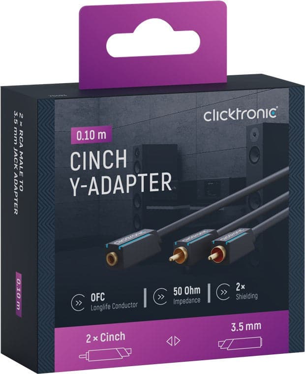 Cavo Audio 2 RCA M a Jack 3,5 mm F 0,10 m Alta Qualit&agrave in Connettori RCA Scontolo.net - Potenza, commercioVirtuoso.it