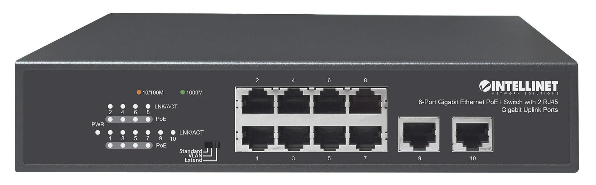 Switch Ethernet Gigabit 8 Porte PoE+ con 2 porte RJ45 Gigabit Uplink in  Scontolo.net - Potenza, commercioVirtuoso.it
