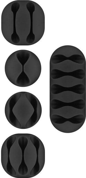 Clip Fermacavo Set da 5 pz Varie Misure Nero in Clip fermacavi da parete Scontolo.net - Potenza, commercioVirtuoso.it