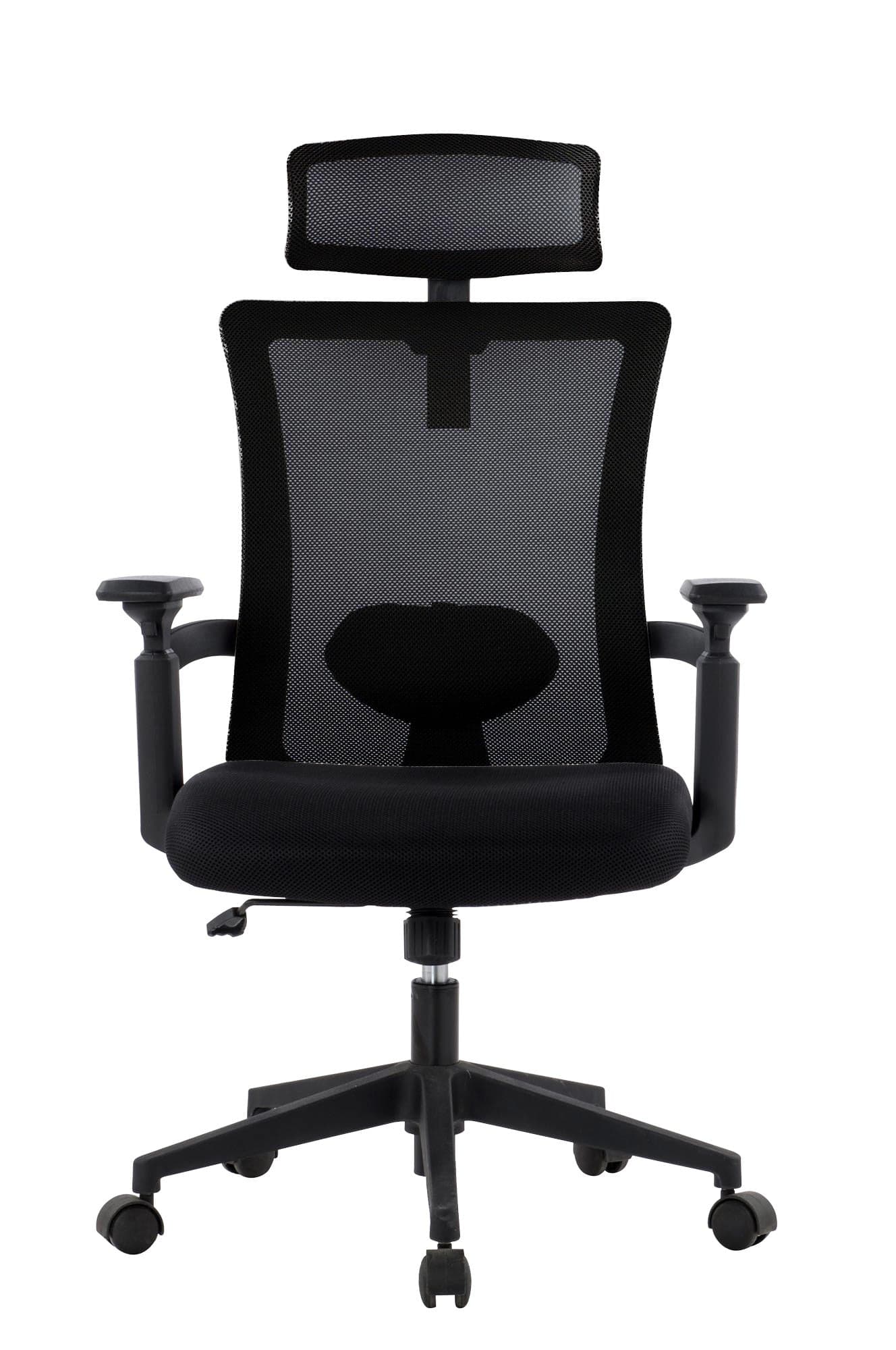 Sedia per Ufficio con Schienale Alto e Poggiatesta Regolabile Nero in Sedie da scrivania Scontolo.net - Potenza, commercioVirtuoso.it