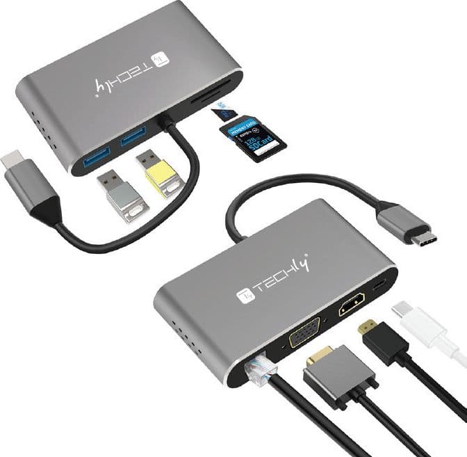 Docking Station USB-C&trade SuperSpeed Multiporta USB HDMI VGA RJ45 MicroSD in  Scontolo.net - Potenza, commercioVirtuoso.it