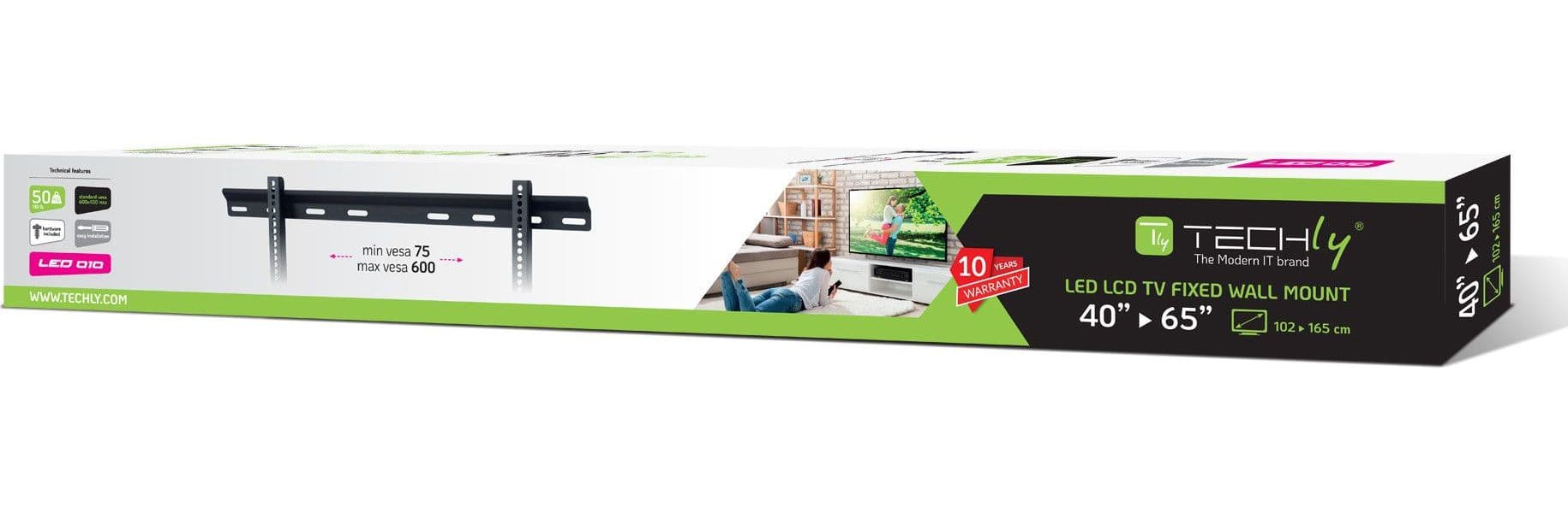 Staffa a Muro Ultra Slim TV LED LCD 40-65'' in Supporti da parete e da soffitto Scontolo.net - Potenza, commercioVirtuoso.it