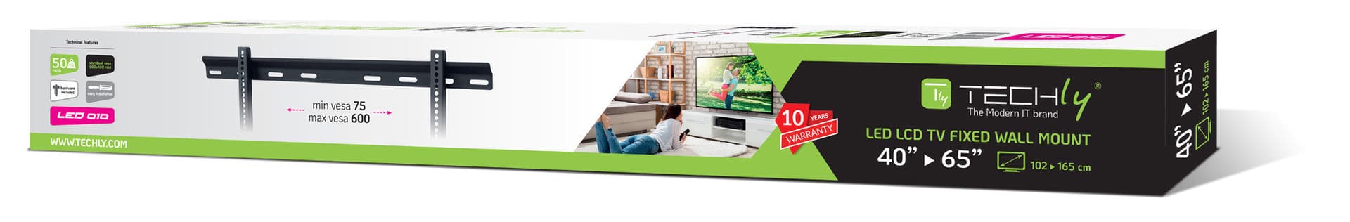 Staffa a Muro Ultra Slim TV LED LCD 40-65'' in Supporti da parete e da soffitto Scontolo.net - Potenza, commercioVirtuoso.it
