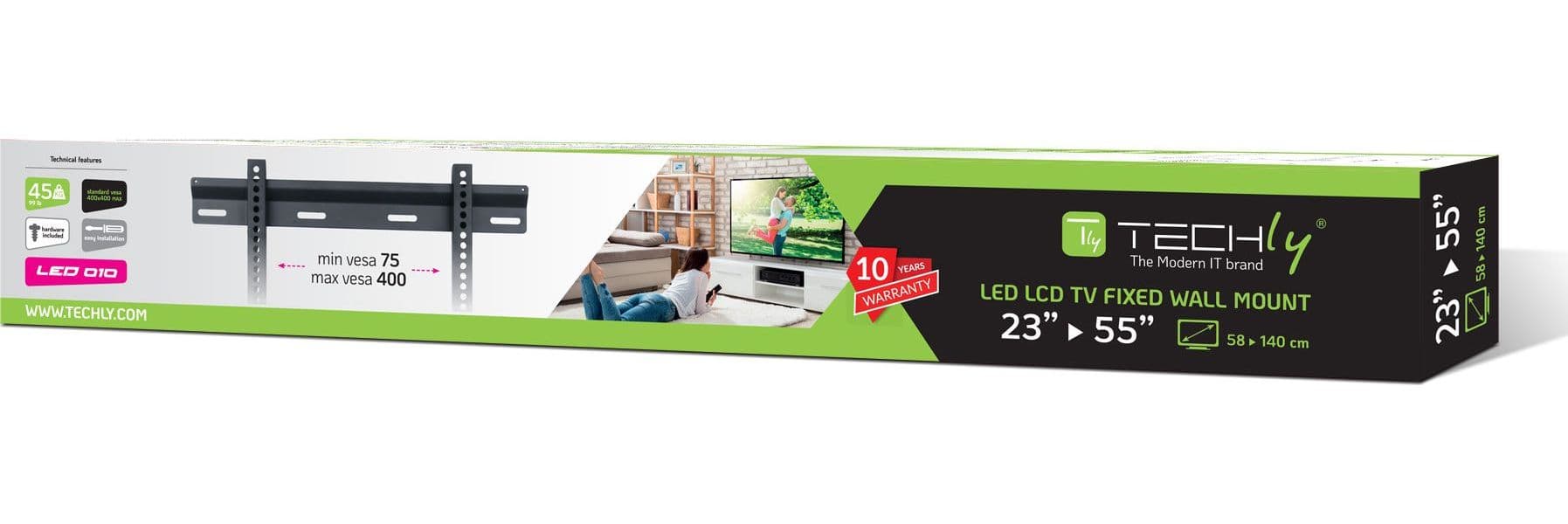 Staffa a Muro Ultra Slim TV LED LCD 23-55'' in Supporti da parete e da soffitto Scontolo.net - Potenza, commercioVirtuoso.it