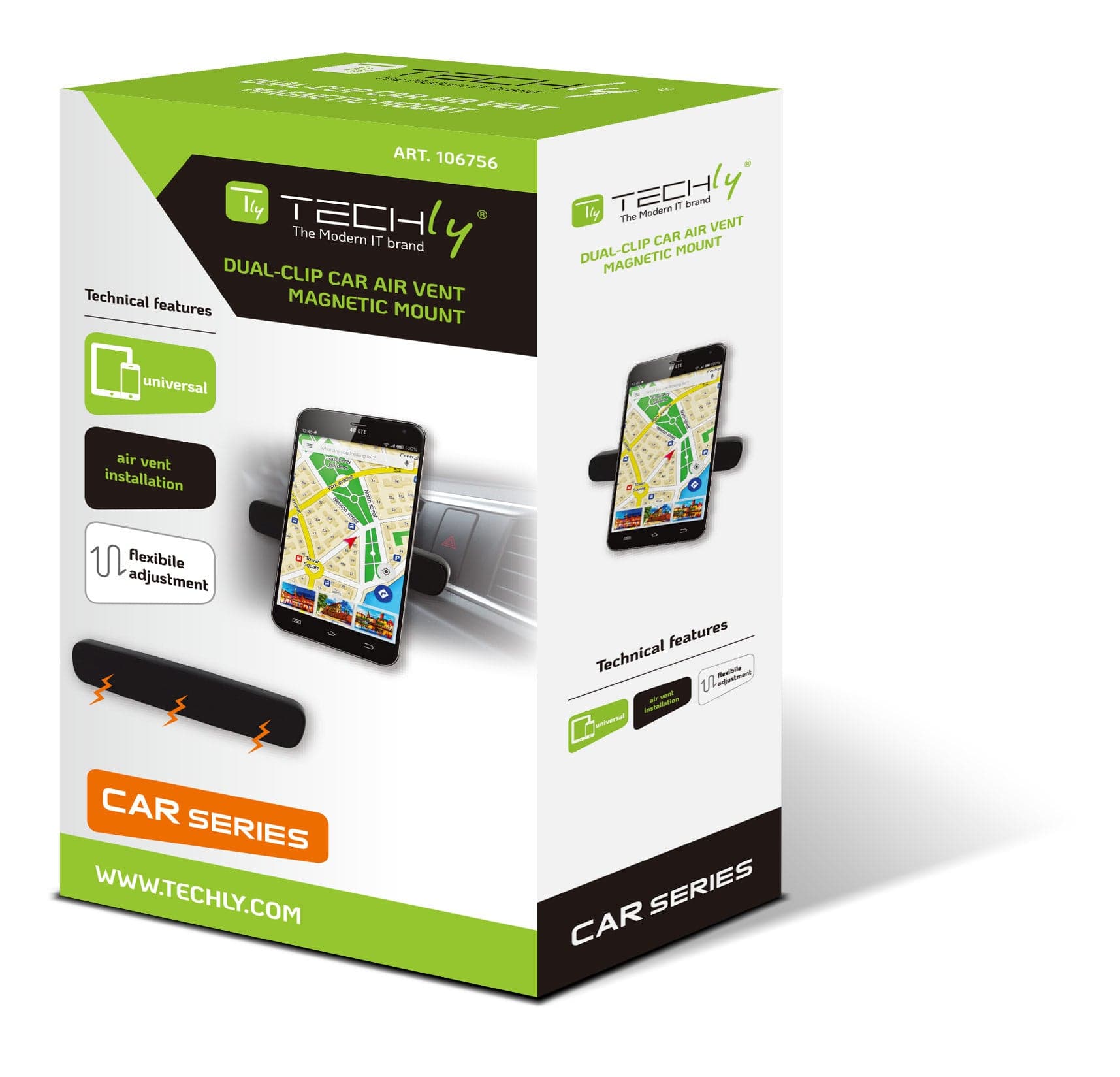 Supporto Magnetico da Auto per Smartphone con Doppia Clip in Alloggiamenti Scontolo.net - Potenza, commercioVirtuoso.it