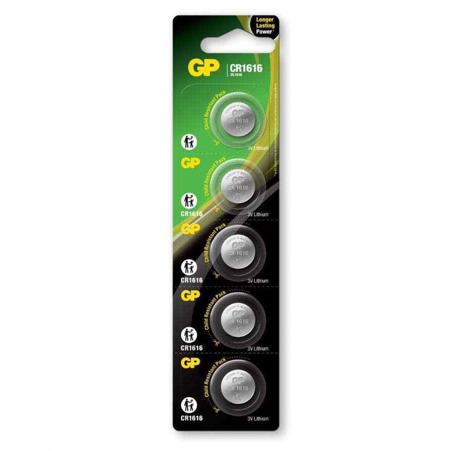 Blister 5 Batterie a Bottone Litio CR1616 in Pile monouso Scontolo.net - Potenza, commercioVirtuoso.it