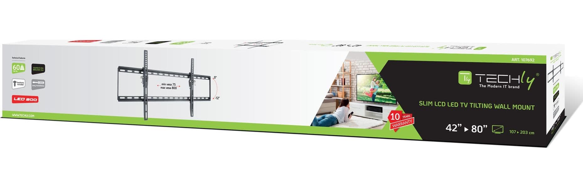 Staffa a Muro Inclinabile TV LED LCD 42-80'' in Supporti da parete e da soffitto Scontolo.net - Potenza, commercioVirtuoso.it