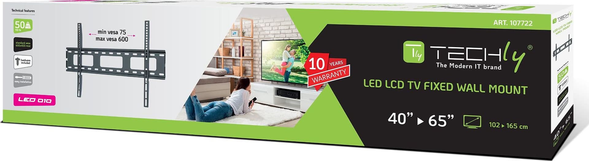 Supporto a Muro per TV LED LCD Ultra Slim 40-65'' Fisso in Supporti da parete e da soffitto Scontolo.net - Potenza, commercioVirtuoso.it