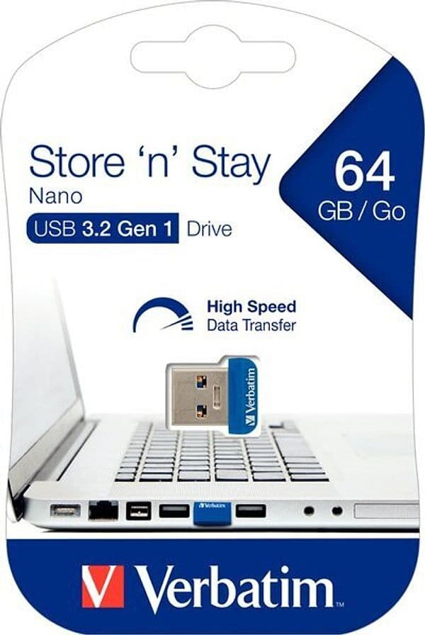 NANO Memoria USB 3.2 64GB Blu in  Scontolo.net - Potenza, commercioVirtuoso.it