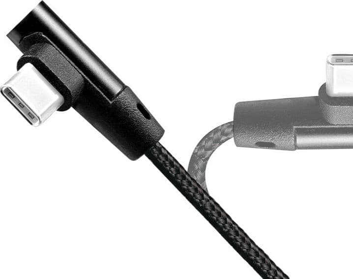 Cavo HighSpeed USB-C&trade Maschio Angolato/USB-A Maschio Dritto 1m Nero in  Scontolo.net - Potenza, commercioVirtuoso.it