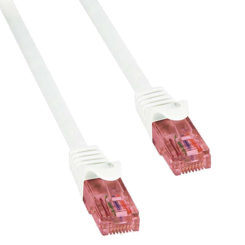 Cavo di Rete Patch in Rame Cat.6 Bianco U/UTP LSZH 0,5m in Cavi Ethernet Scontolo.net - Potenza, commercioVirtuoso.it