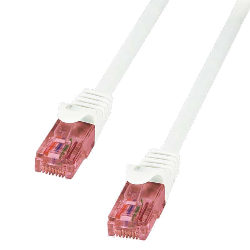 Cavo di Rete Patch in Rame Cat.6 Bianco U/UTP LSZH 0,5m in Cavi Ethernet Scontolo.net - Potenza, commercioVirtuoso.it