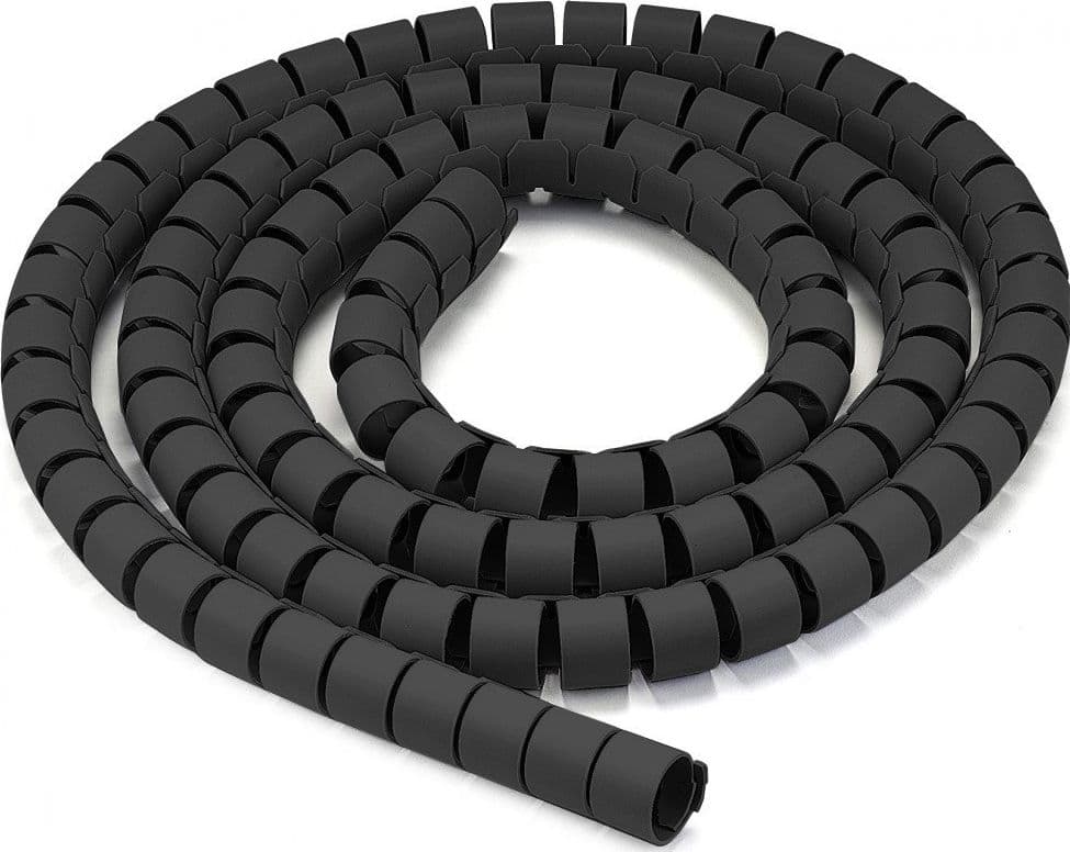 Guaina Raccoglicavi Diametro 25mm a Spirale 20m Nero in Guaine per cavi Scontolo.net - Potenza, commercioVirtuoso.it