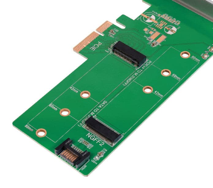 Doppio Adattatore PCIe M.2 per SSD SATA e PCIe SATA in Case e serrature Scontolo.net - Potenza, commercioVirtuoso.it