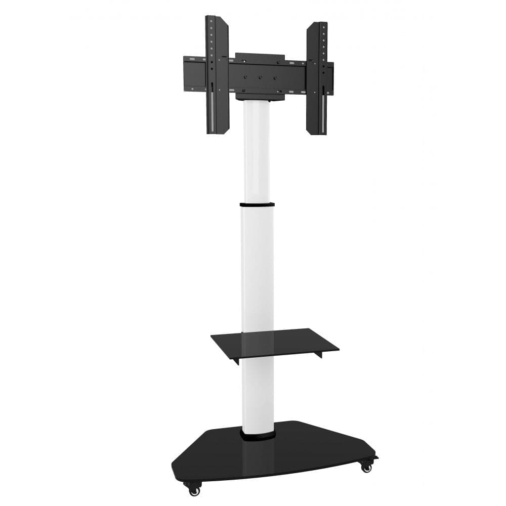 Supporto a Pavimento con Mensola Trolley TV LCD/LED/Plasma 37-70'' Bianco in Mobili Scontolo.net - Potenza, commercioVirtuoso.it