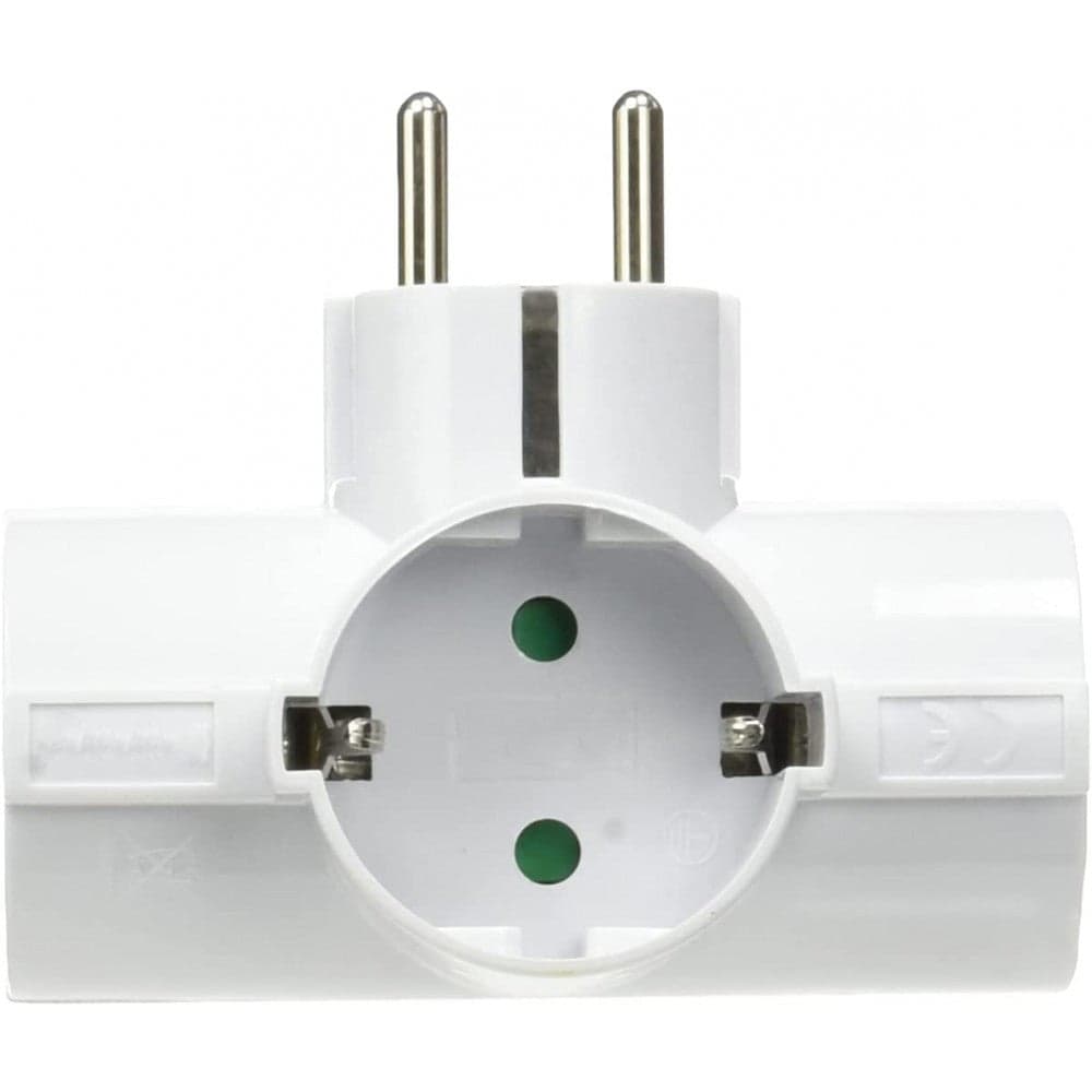 Adattatore Triplo Schuko Spina 2P+T 3 Prese 16A Bianco in Multiprese Scontolo.net - Potenza, commercioVirtuoso.it