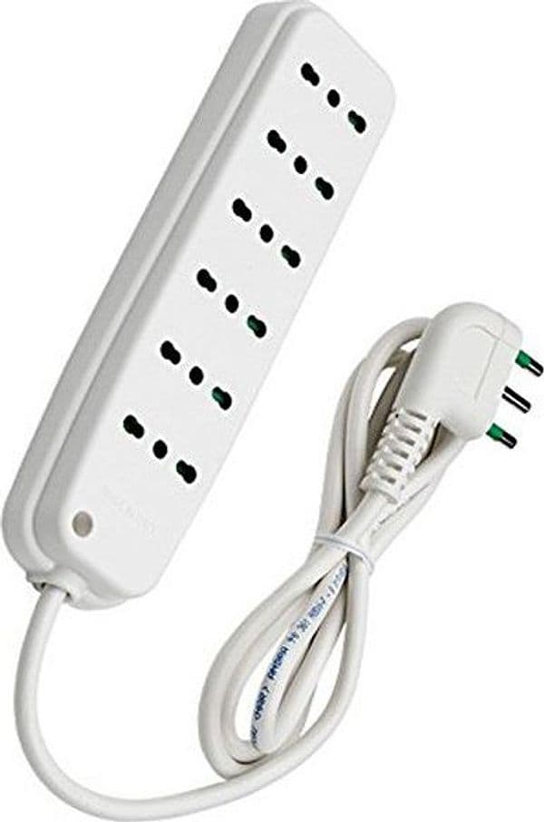 Multipresa 6 Posti con Spina Italiana Angolata Bianco in Multiprese Scontolo.net - Potenza, commercioVirtuoso.it