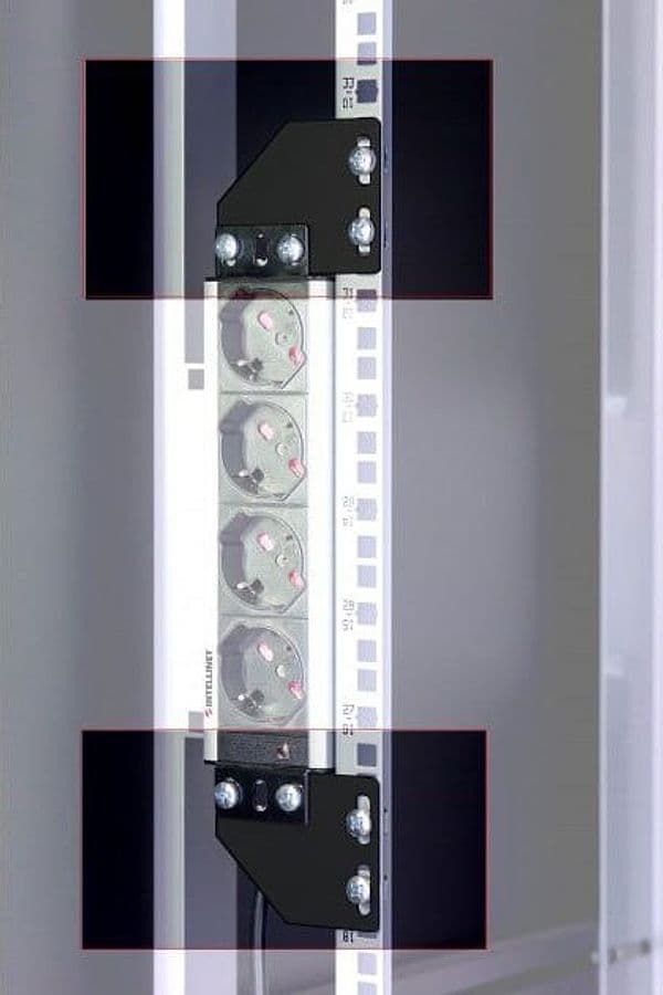 Staffe per Montaggio Verticale su Montanti Rack Nero in  Scontolo.net - Potenza, commercioVirtuoso.it