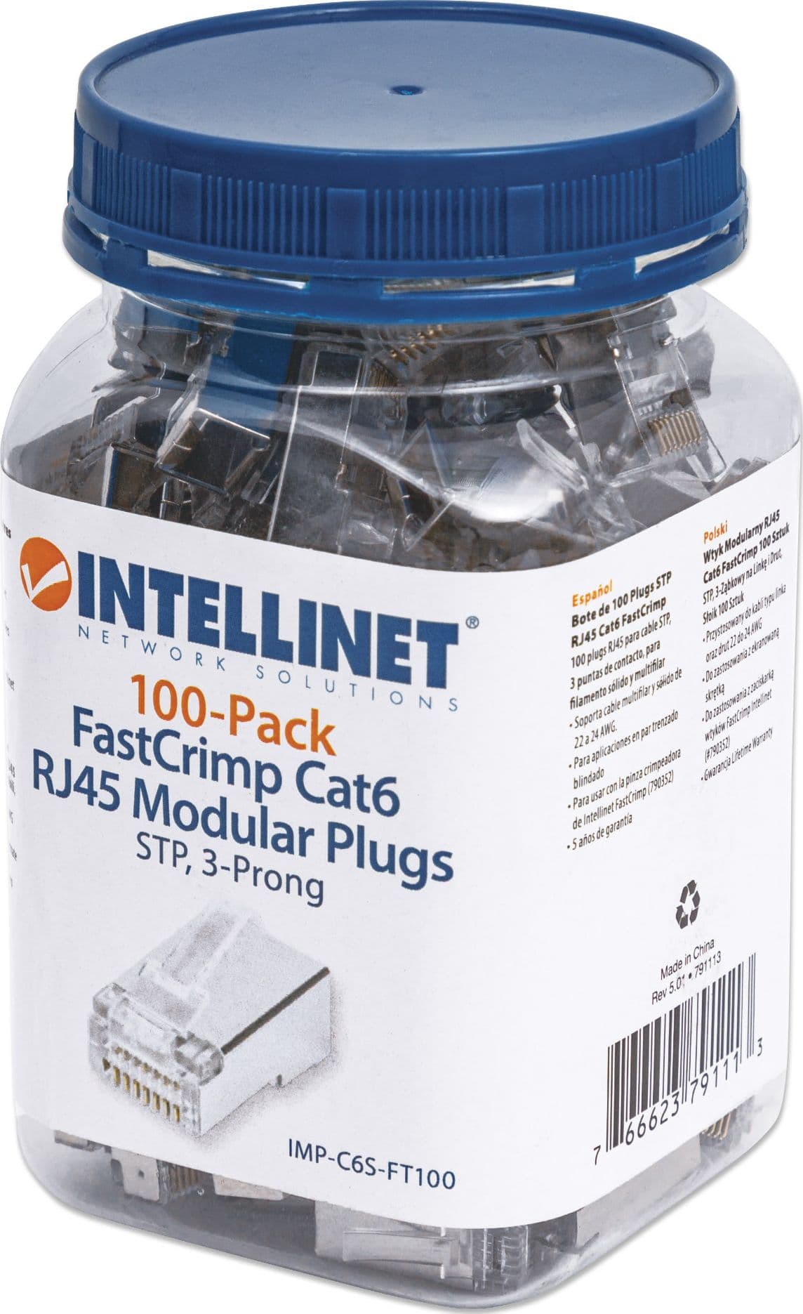 Confezione 100 Plug modulari RJ45 passanti Cat6 FastCrimp in Cavi Ethernet Scontolo.net - Potenza, commercioVirtuoso.it