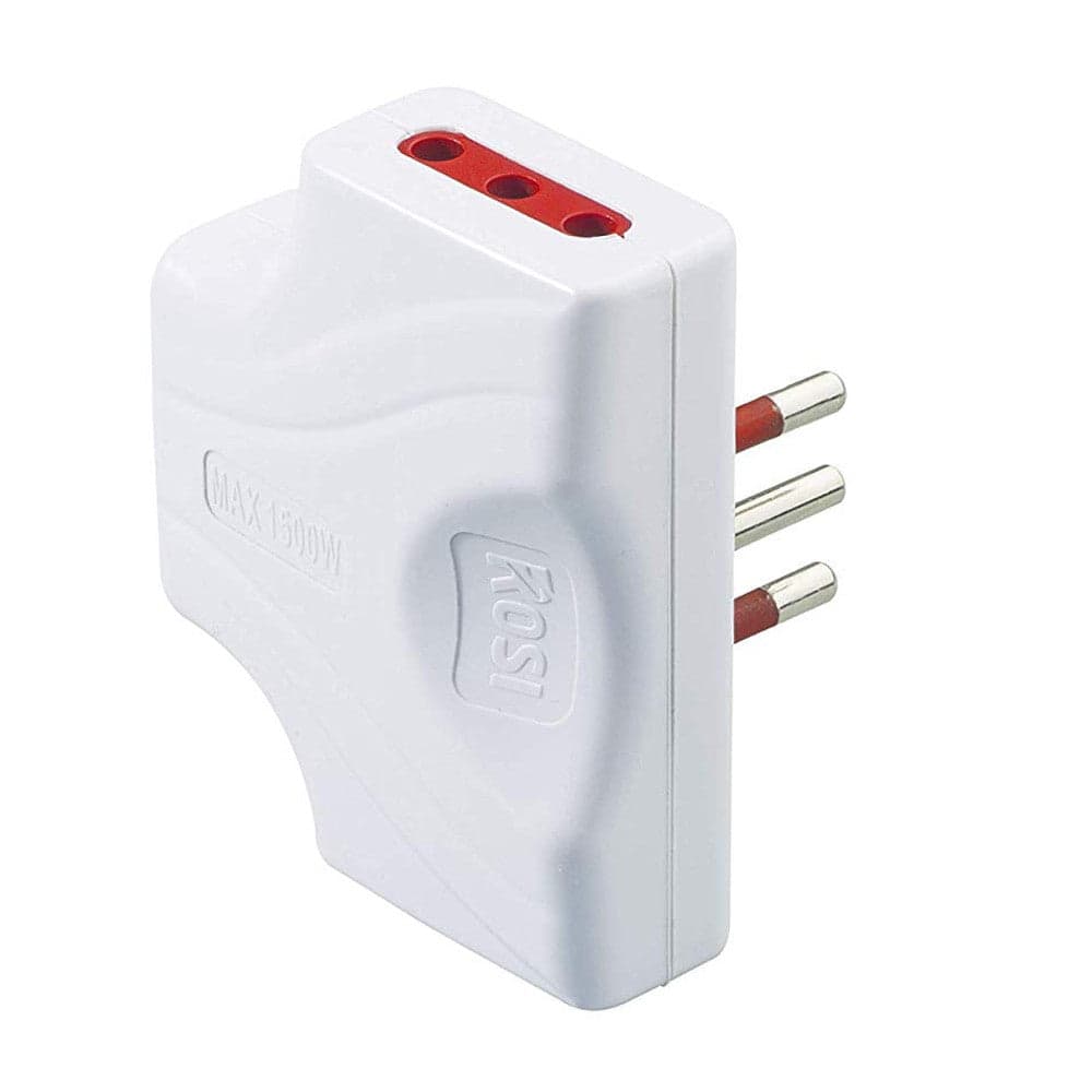 Adattatore Triplo Extrapiatto 3 Prese 10/16A 2P+T Bianco in Multiprese Scontolo.net - Potenza, commercioVirtuoso.it