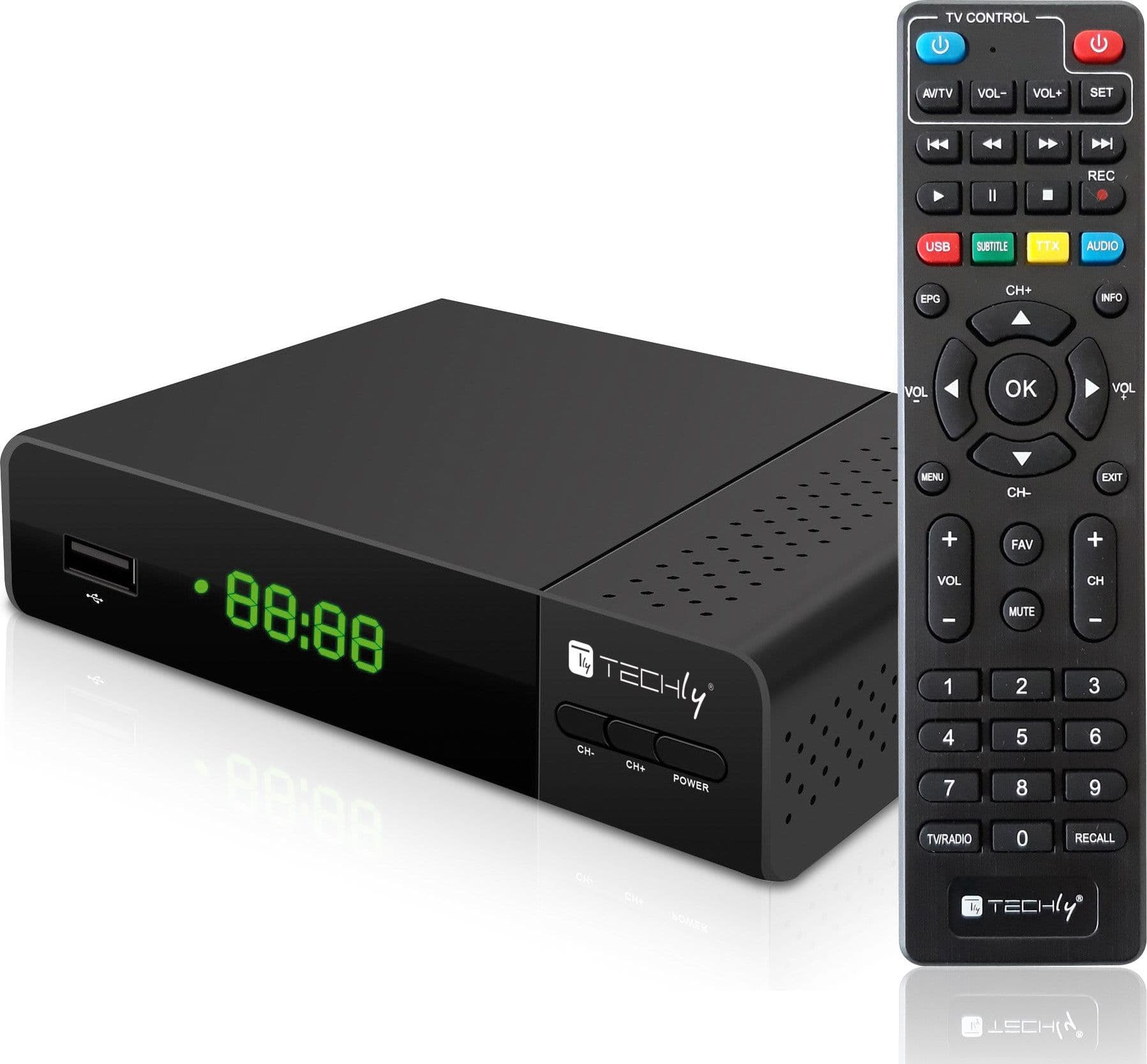 Decoder Ricevitore Digitale Terrestre DVB-T/T2 H.265 HEVC 10bit con Display e Telecomando Universale 2 in 1 in Ricevitori digitale terrestre Scontolo.net - Potenza, commercioVirtuoso.it