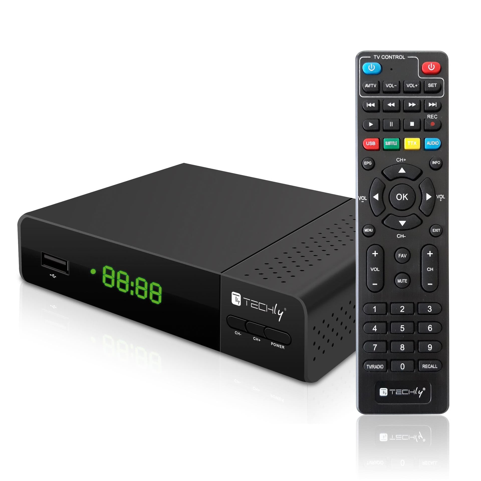 Decoder Ricevitore Digitale Terrestre DVB-T/T2 H.265 HEVC 10bit con Display e Telecomando Universale 2 in 1 in Ricevitori digitale terrestre Scontolo.net - Potenza, commercioVirtuoso.it