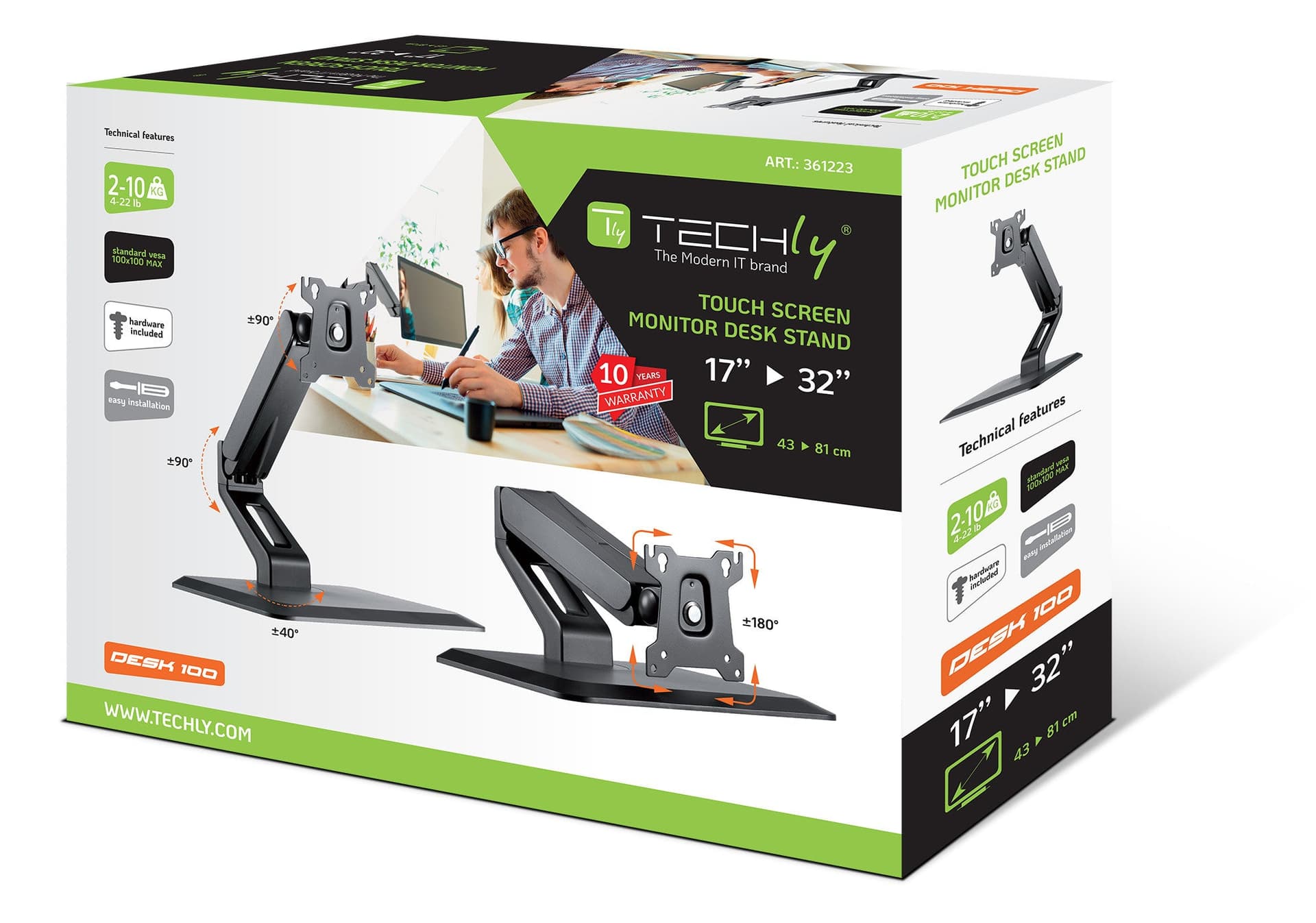 Supporto per Monitor Touch Screen da 17''-32'' in Supporti Scontolo.net - Potenza, commercioVirtuoso.it