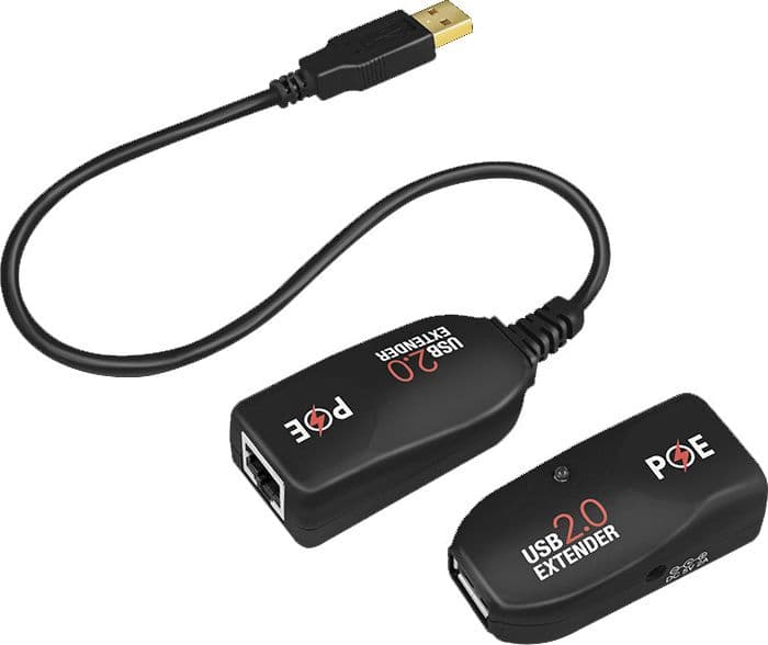 Extender USB Cat.5E Cat.6 fino a 50m con PoE in Adattatori PowerLAN Scontolo.net - Potenza, commercioVirtuoso.it