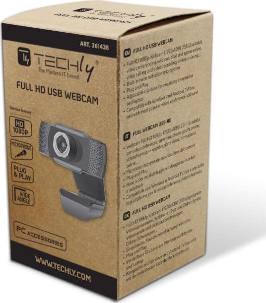 Webcam USB full HD 1080p con Riduzione del Rumore e Auto Focus in Webcam e periferiche VoIP Scontolo.net - Potenza, commercioVirtuoso.it