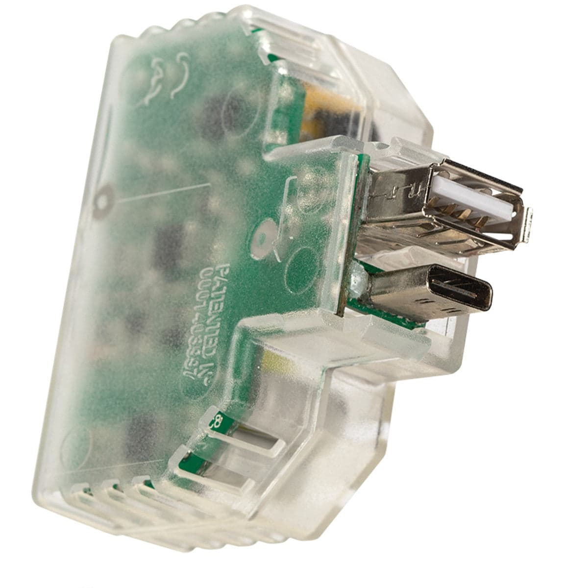 Alimentatore da incasso con attacco keystone 2 USB A e C in Prese a muro Scontolo.net - Potenza, commercioVirtuoso.it