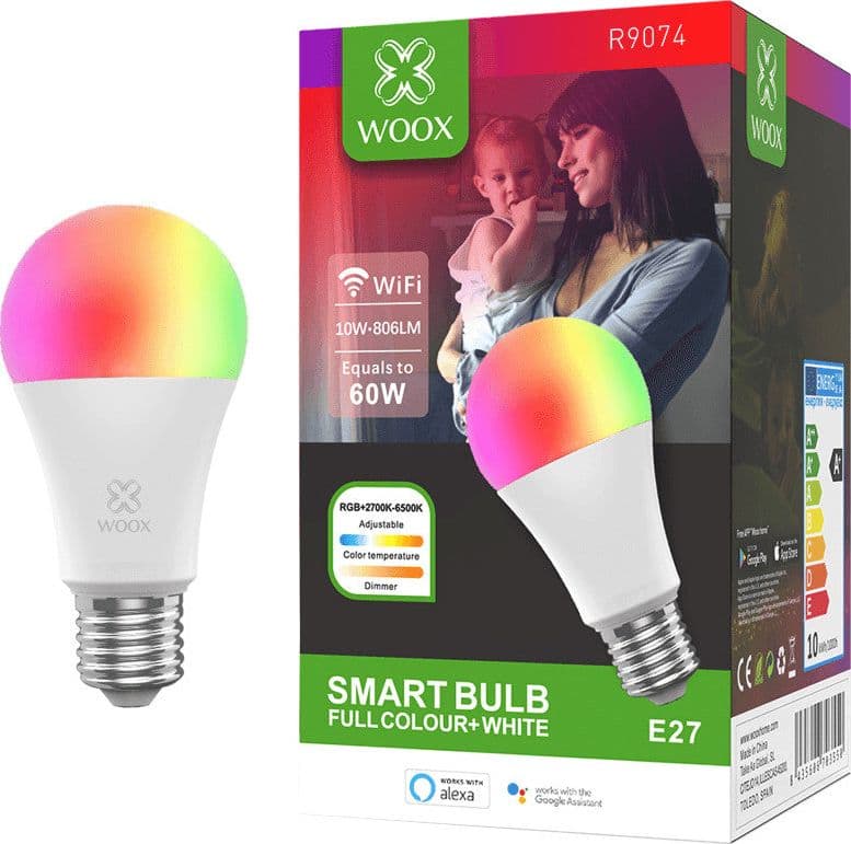 Lampadina LED E27 806lm WiFi Controllo Vocale Alexa, R9074 Classe F in Lampadine Wi-Fi Scontolo.net - Potenza, commercioVirtuoso.it