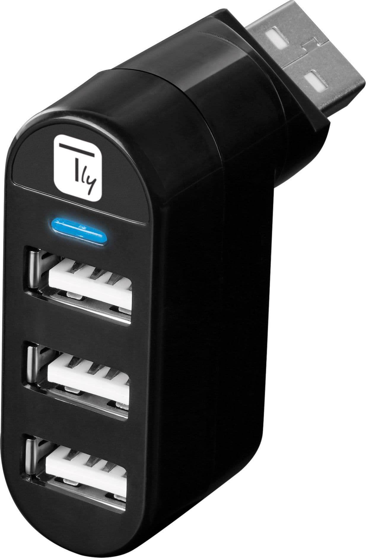 Mini Hub Rotante con 3 Porte USB 2.0 Nero in  Scontolo.net - Potenza, commercioVirtuoso.it