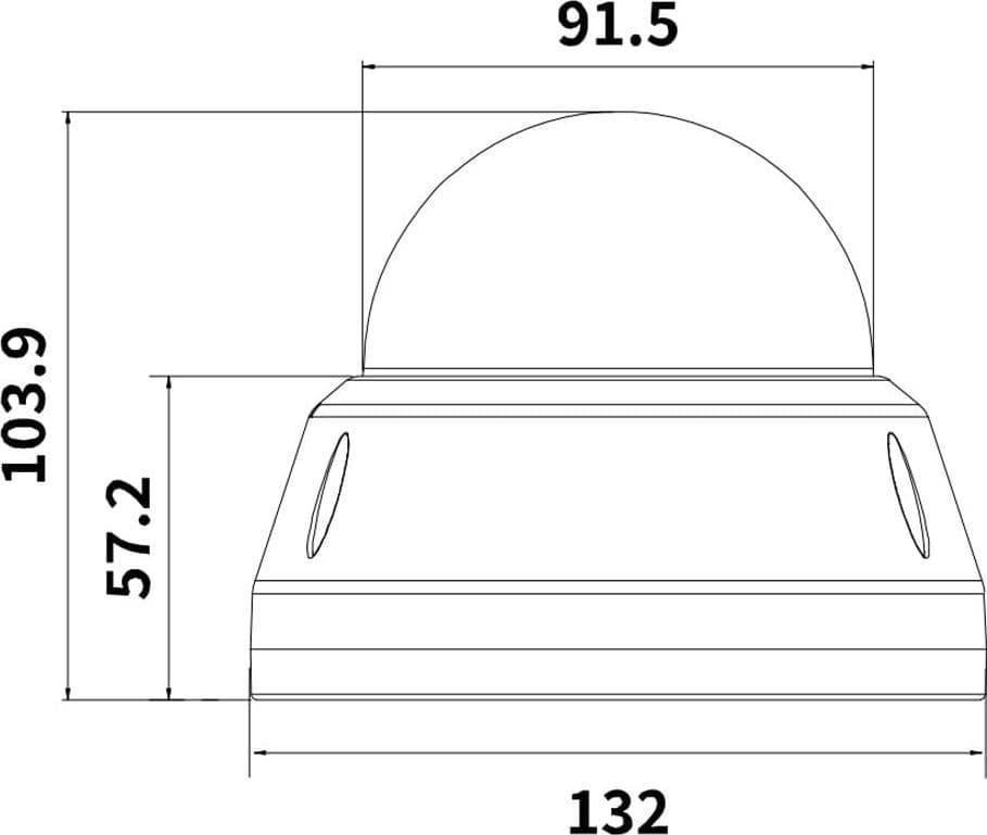Telecamera IP Dome IR H.265 Lente Motorizzata 5MP Rilevamento Basato su AI, DGM5446SVAT