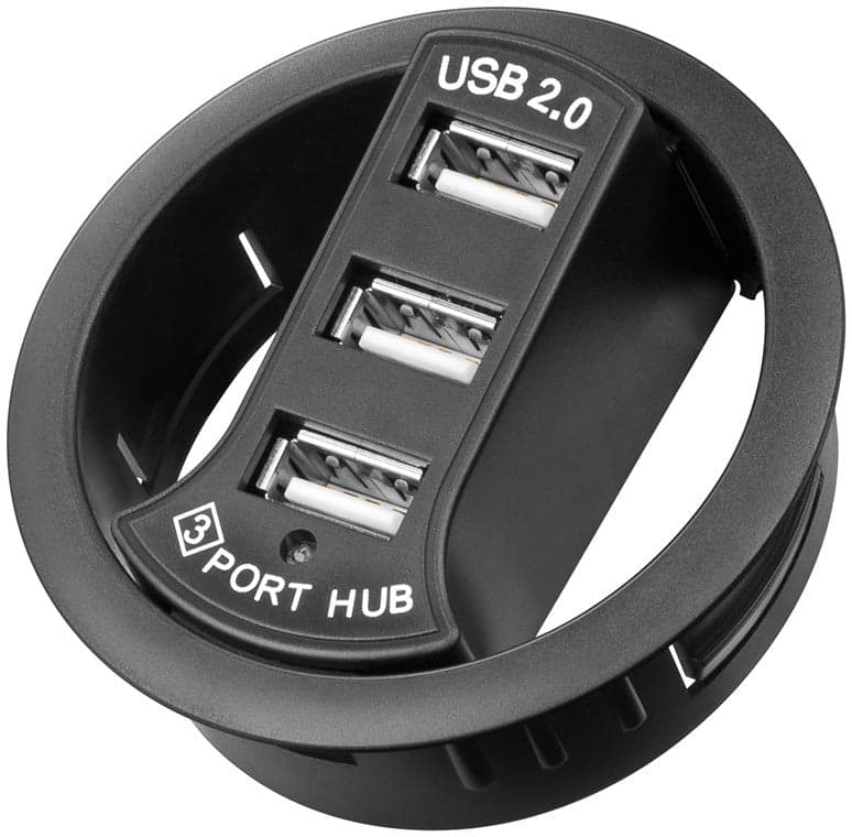 Hub USB 2.0 3 porte In-Desk diametro 6 cm in  Scontolo.net - Potenza, commercioVirtuoso.it