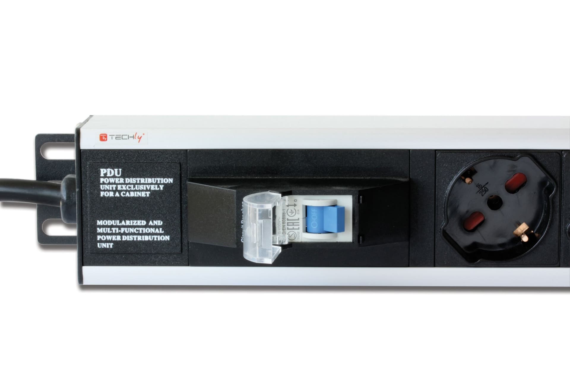 Multipresa Verticale per Rack 12 Posti Schuko con Magnetotermico Spina Schuko Angolata 1U in Cavi di alimentazione Scontolo.net - Potenza, commercioVirtuoso.it