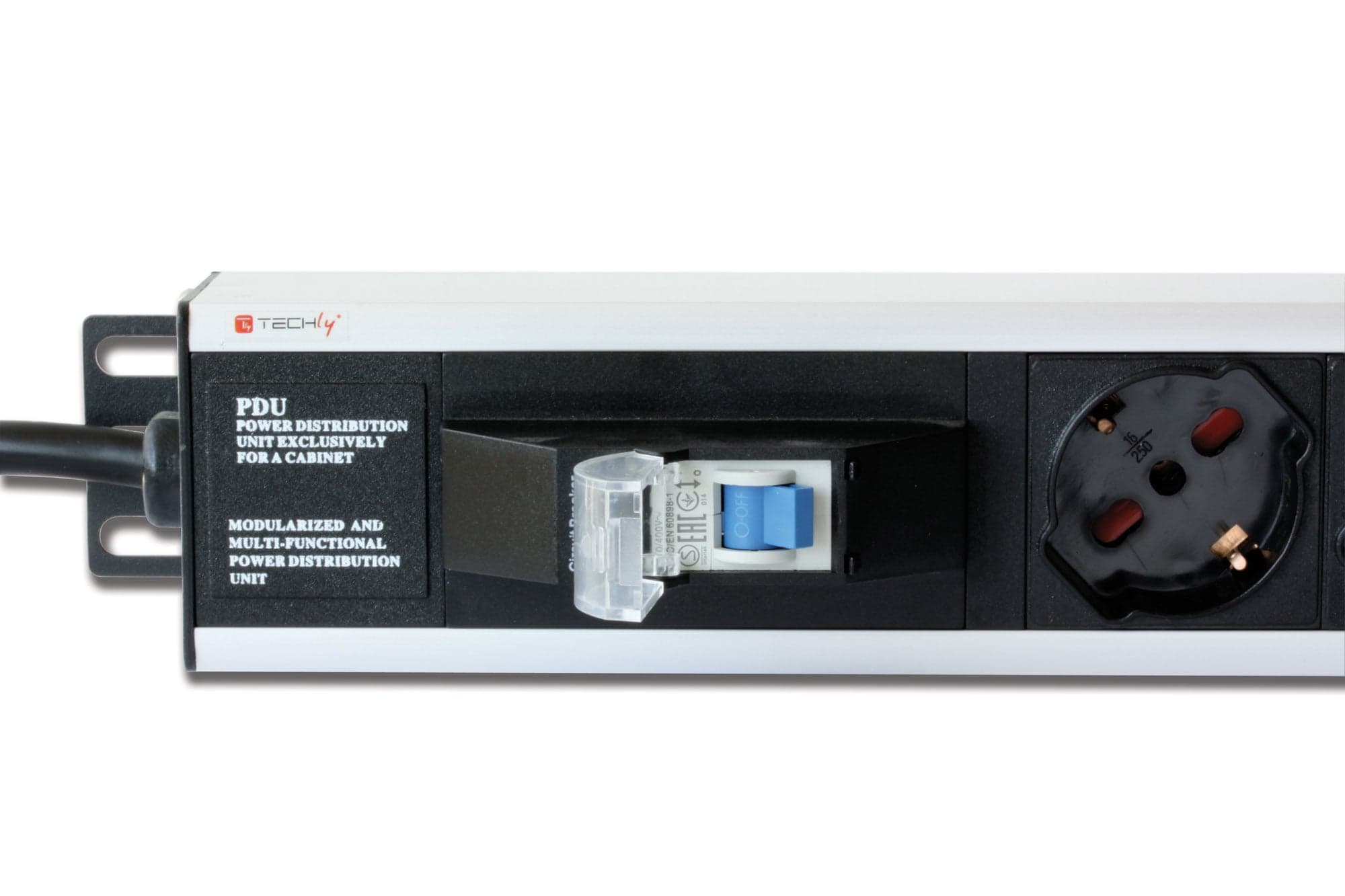 Multipresa Verticale per Rack 12 Posti Schuko con Magnetotermico Spina Schuko Angolata 1U in Cavi di alimentazione Scontolo.net - Potenza, commercioVirtuoso.it