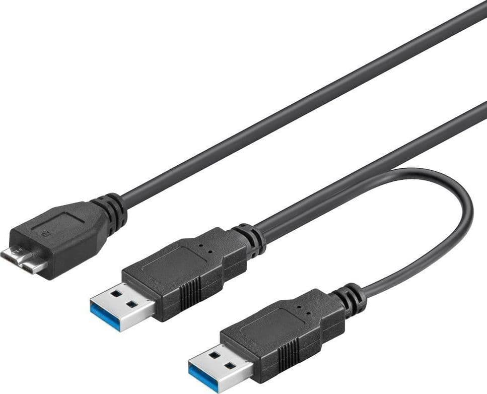 Cavo USB 3.2 SuperSpeed ad Y 2x A M / Micro B M 0,3 m Nero in  Scontolo.net - Potenza, commercioVirtuoso.it