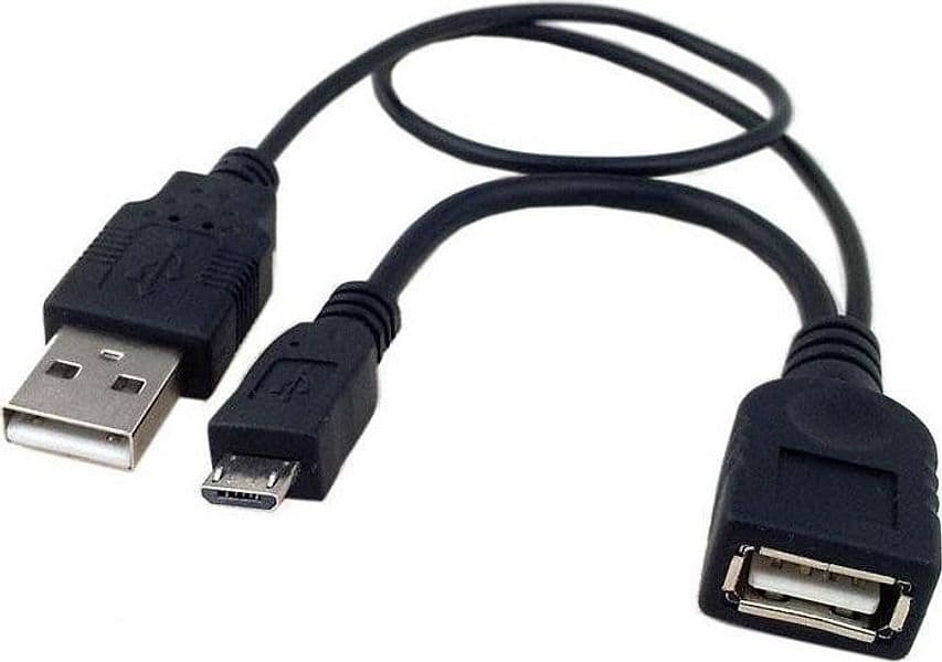 Cavo USB A F 2.0 OTG Micro USB M con Alimentazione USB, 30cm Nero in Adattatori da viaggio Scontolo.net - Potenza, commercioVirtuoso.it