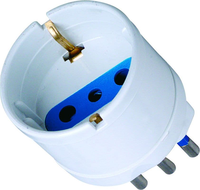 Adattatore spina 10A presa Schuko Bianco in Multiprese Scontolo.net - Potenza, commercioVirtuoso.it