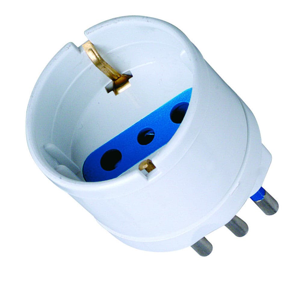 Adattatore spina 10A presa Schuko Bianco in Multiprese Scontolo.net - Potenza, commercioVirtuoso.it