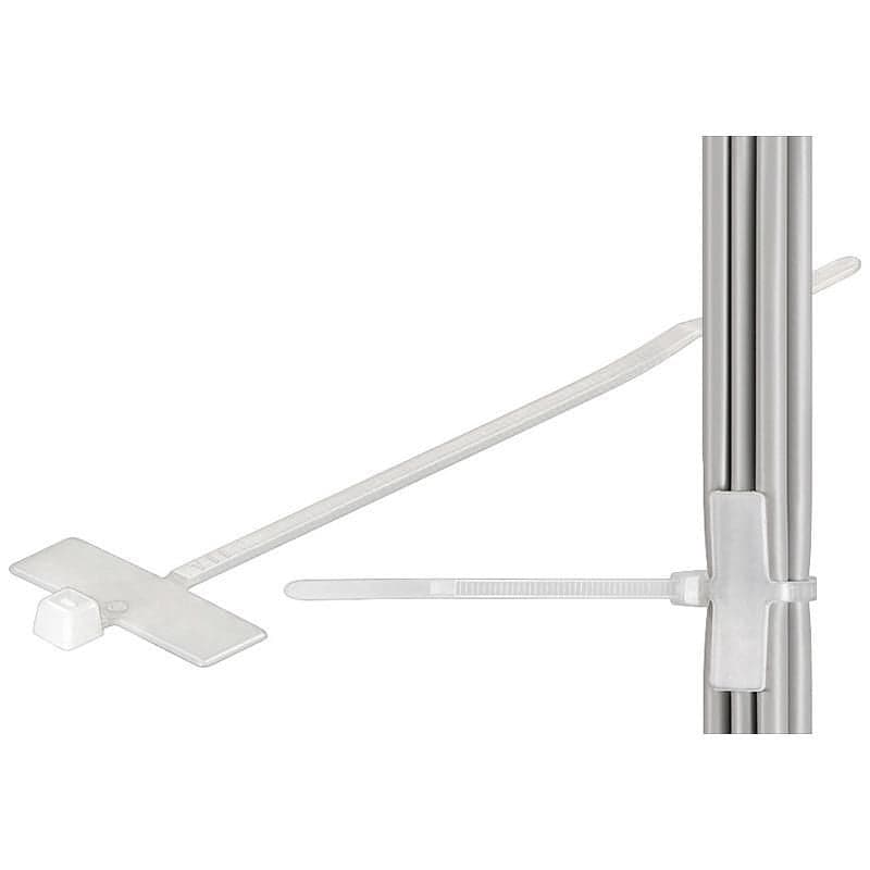 Fascette Fermacavi 100x2,5mm con Targhetta 25x8mm 100 pz Bianco in Clip fermacavi da parete Scontolo.net - Potenza, commercioVirtuoso.it