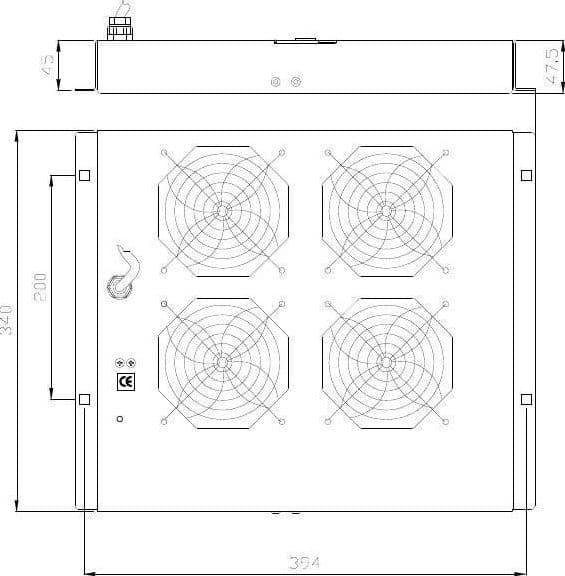 Gruppo di 4 Ventole a Soffitto Senza Termostato per Rack 19'' Grigio in Ventilatori da soffitto con lampada Scontolo.net - Potenza, commercioVirtuoso.it