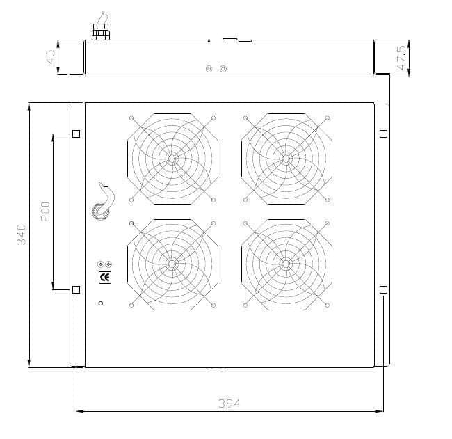 Gruppo di 4 Ventole a Soffitto Senza Termostato per Rack 19'' Grigio in Ventilatori da soffitto con lampada Scontolo.net - Potenza, commercioVirtuoso.it