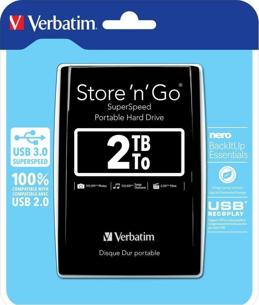 Hard Disk Esterno 2.5'' Store 'n' Go 2TB USB 3.0 Nero in  Scontolo.net - Potenza, commercioVirtuoso.it